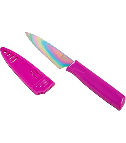 Amazon.com: Kuhn Rikon COLORI+ Mixed Knife Set with Non-Stick